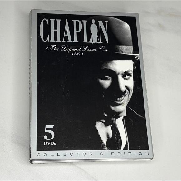 Charlie Chaplin The Legend Lives On (DVD, 5-Disc Set) Collector's Edition - Picture 2 of 8